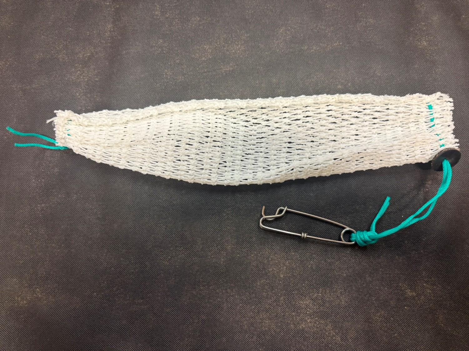 40cm Agnpose hvit m/gummilås 18cm forsyn og klips.