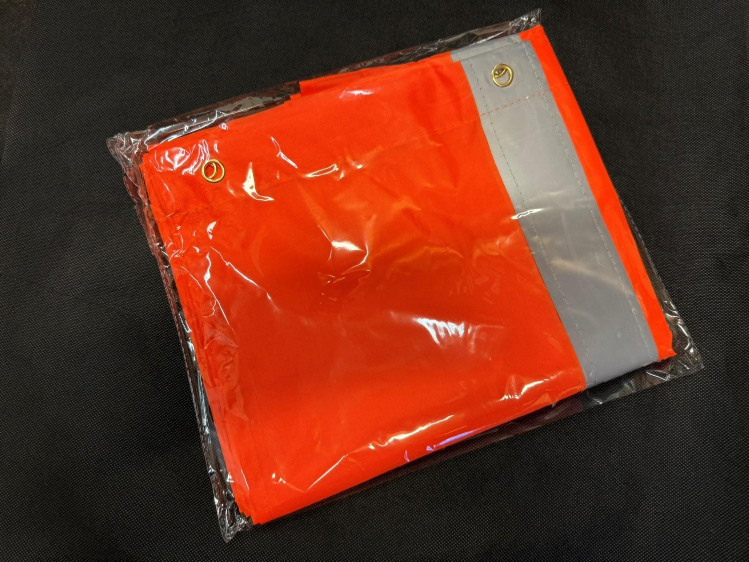 10 stk bunt Bøyeflagg orange m/refleks