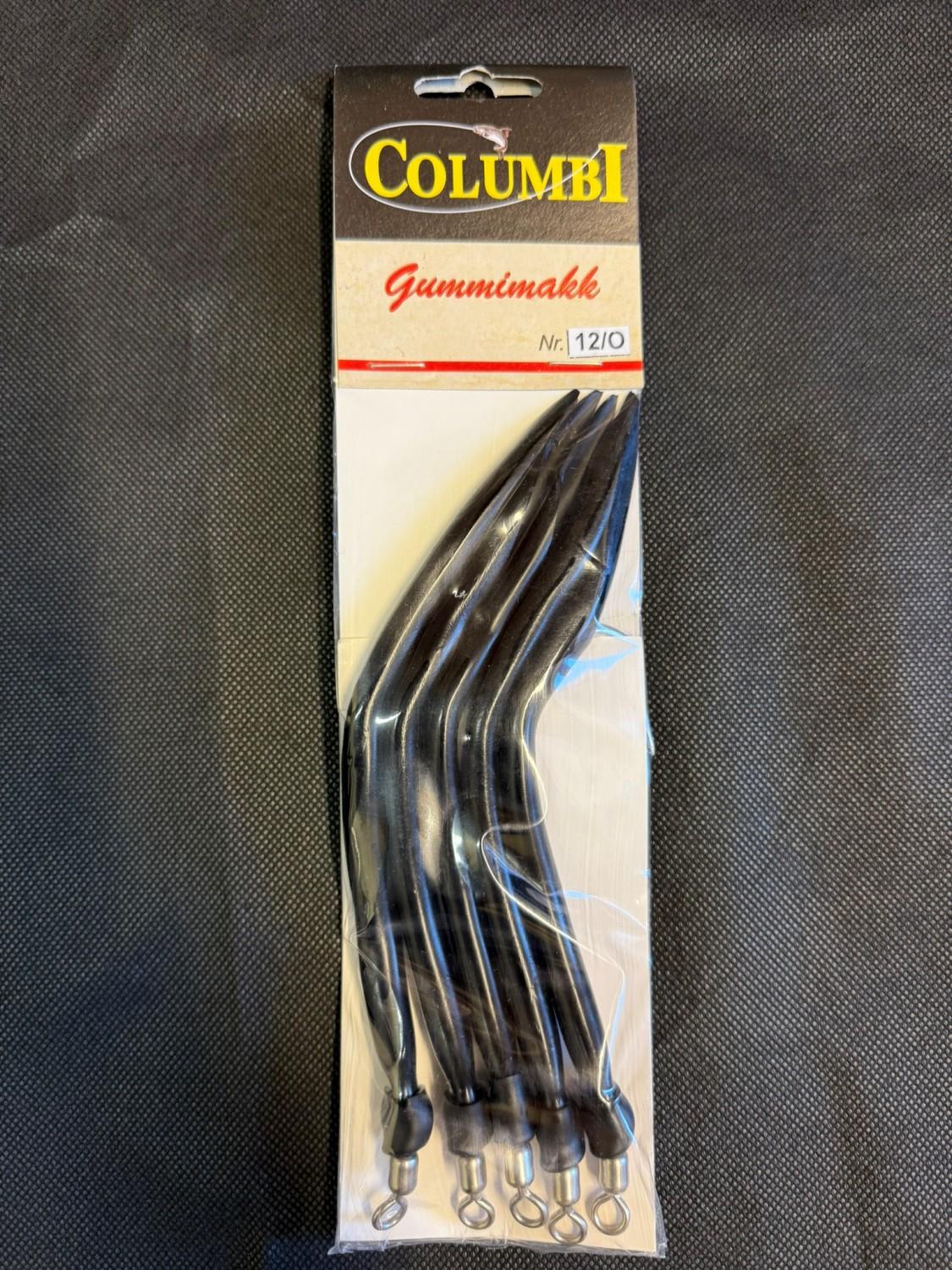 10/0 Gummimakk, sort - 5 stk